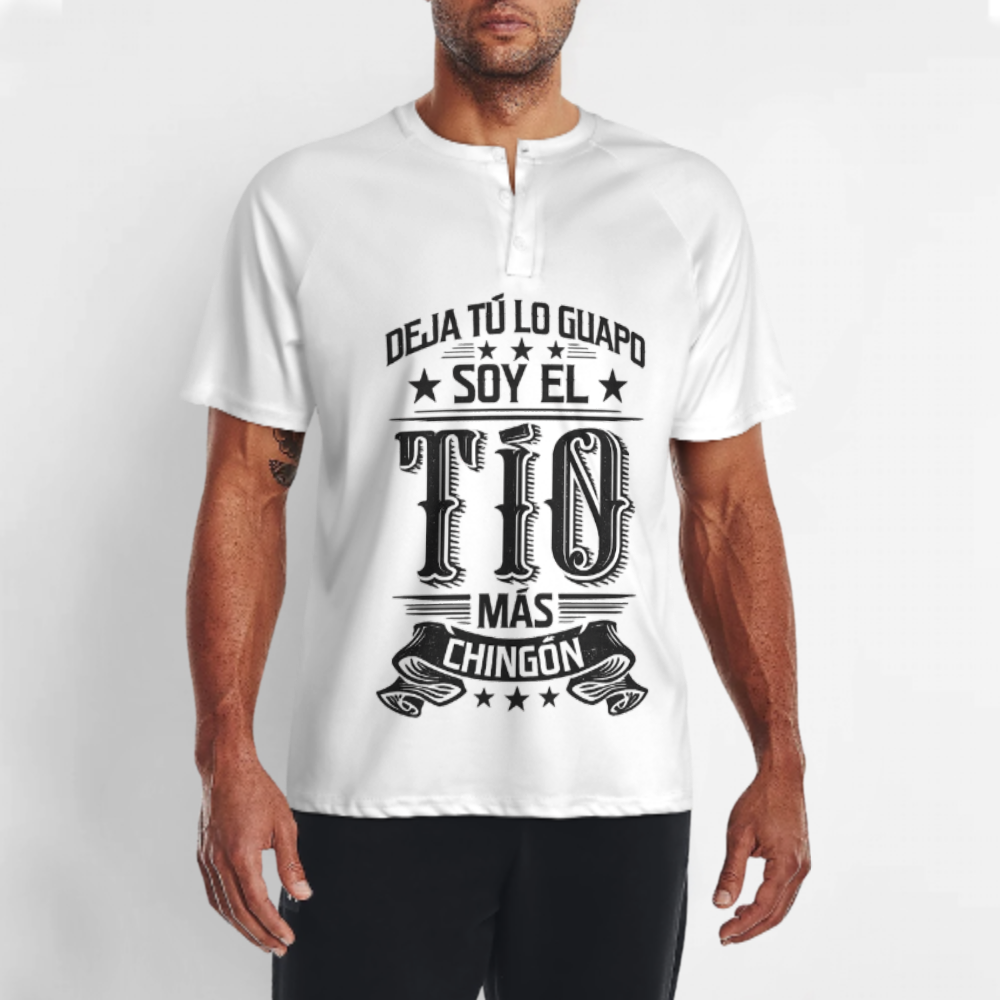 Funny Spanish Tío Graphic T-Shirt – “Soy El Tío Más Chingón” Vintage Family Humor Tee(z198)