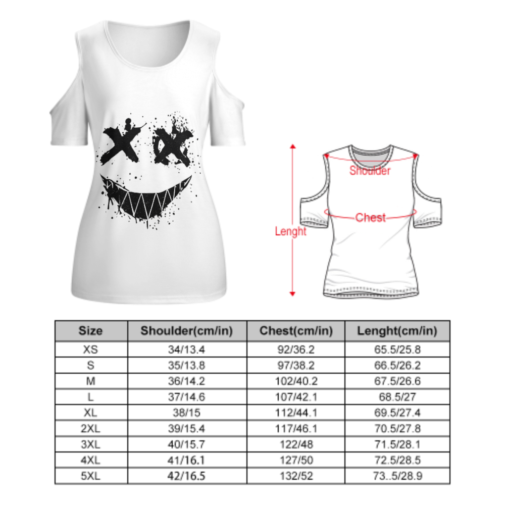 Graffiti Smile Face Graphic T-Shirt – Dark Streetwear Horror Inspired Tee(z179)