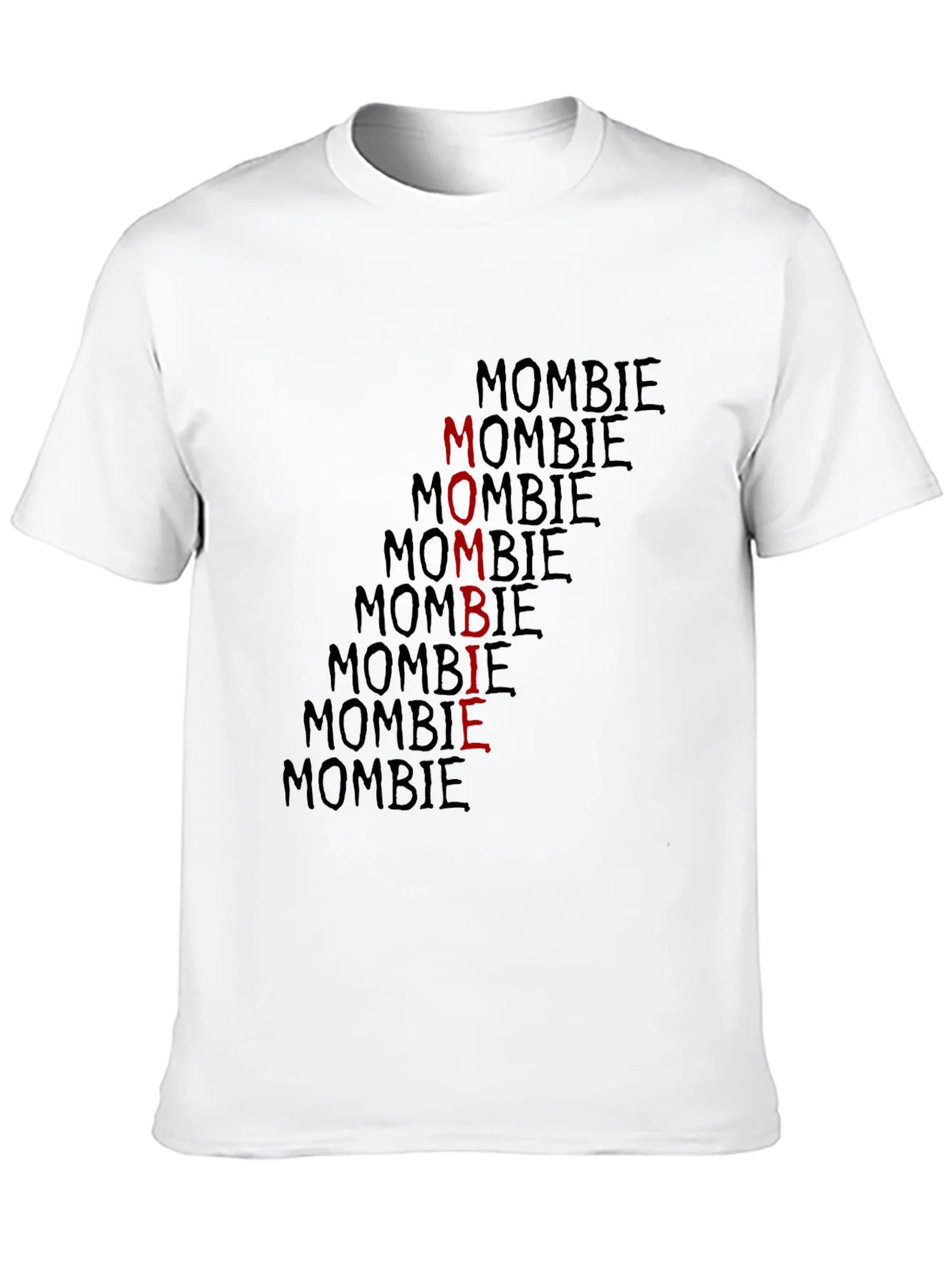 Mombie Graphic Print Black T-Shirt