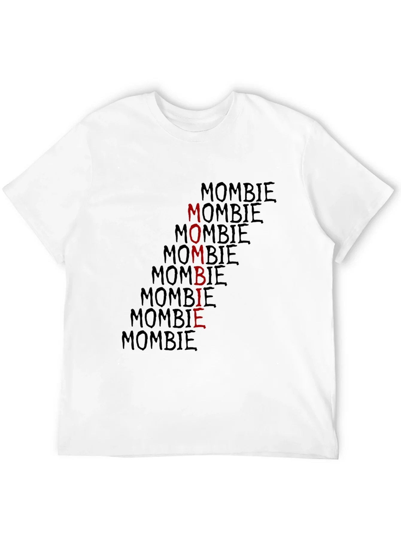 Mombie Graphic Print Black T-Shirt