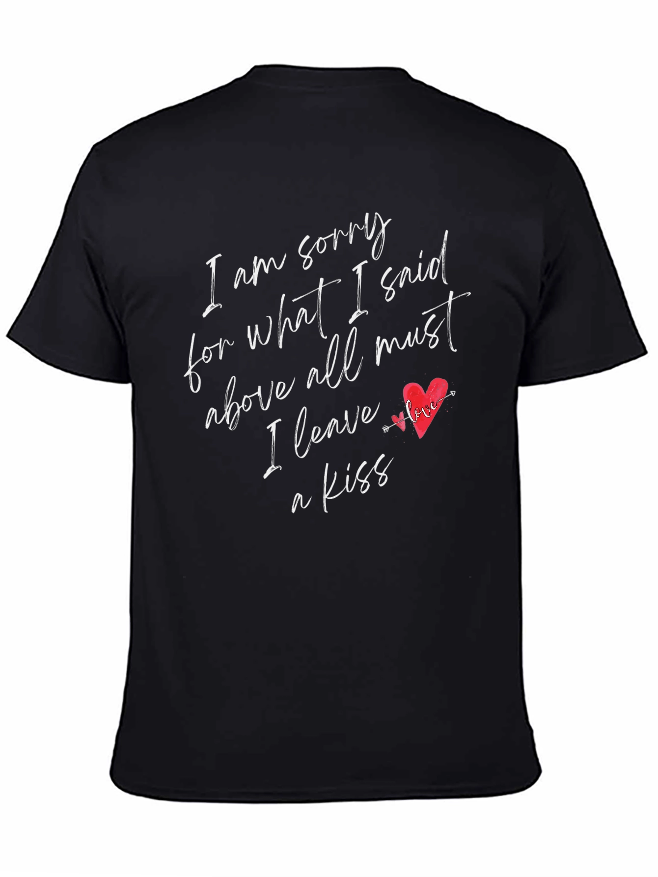 Apology Kiss Graphic Tee - Soft Cotton Blend