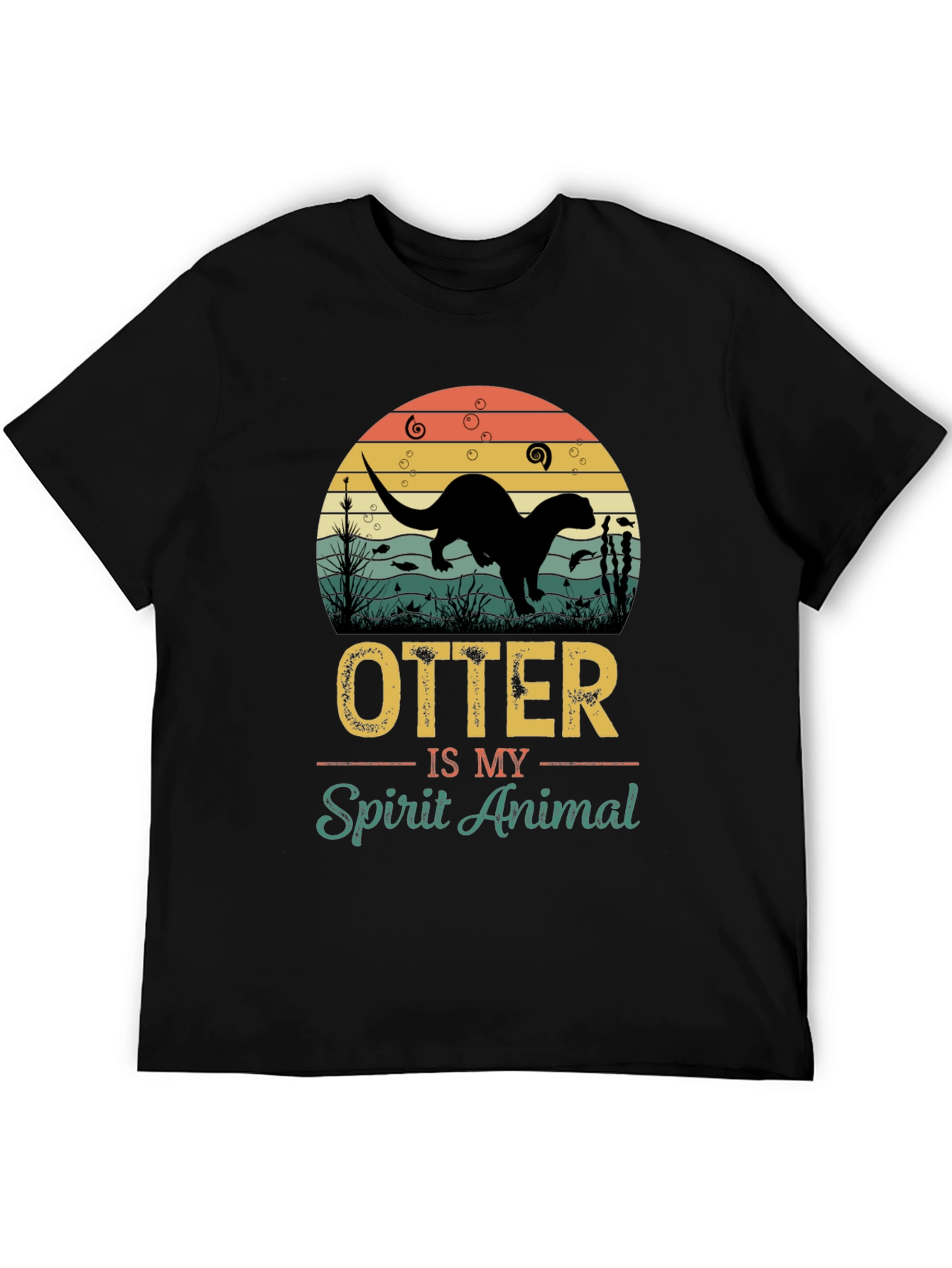Otter Spirit Animal Graphic T-Shirt