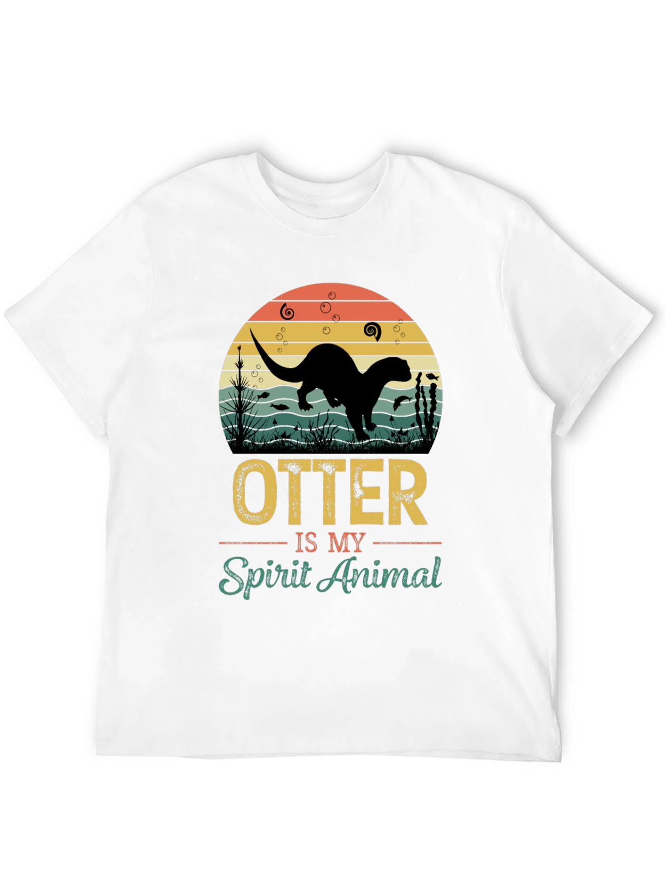 Otter Spirit Animal Graphic T-Shirt