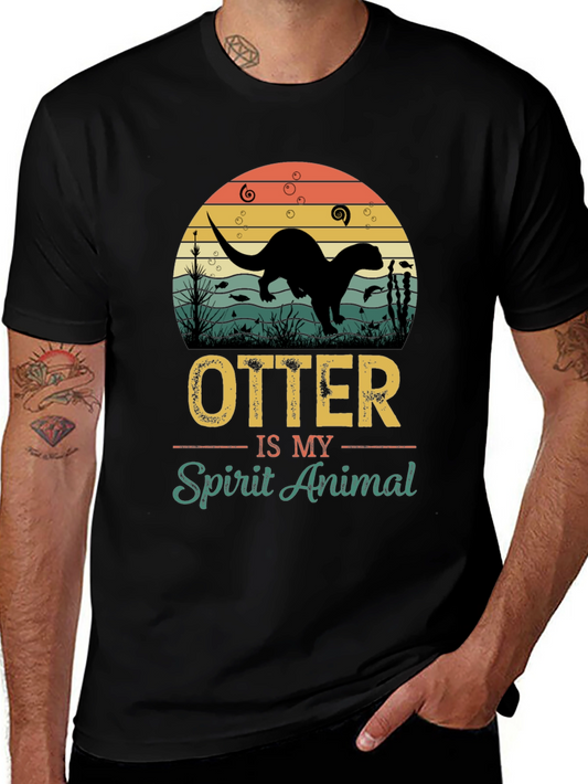 Otter Spirit Animal Graphic T-Shirt