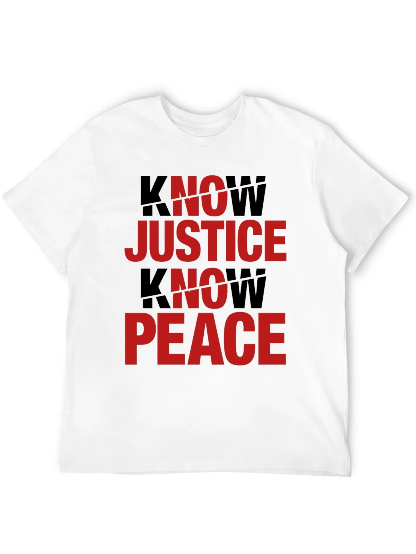 Know Justice Know Peace Graphic Tee - Black