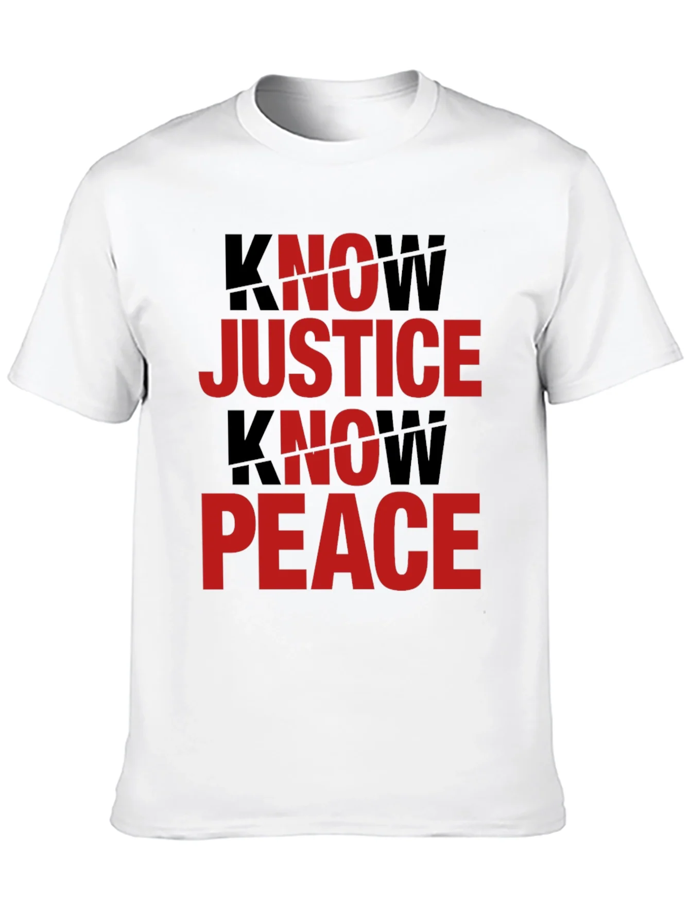 Know Justice Know Peace Graphic Tee - Black
