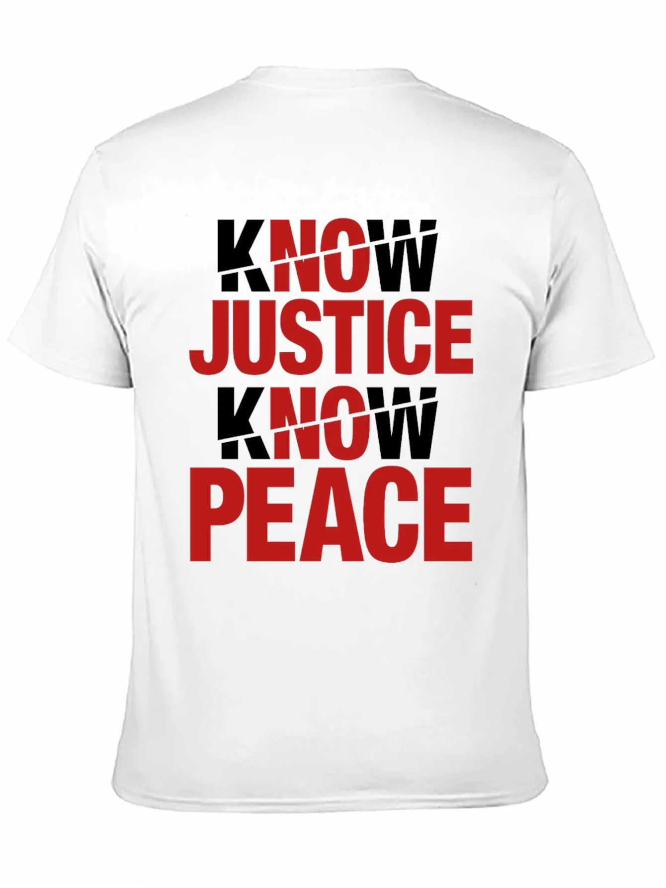 Know Justice Know Peace Graphic Tee - Black