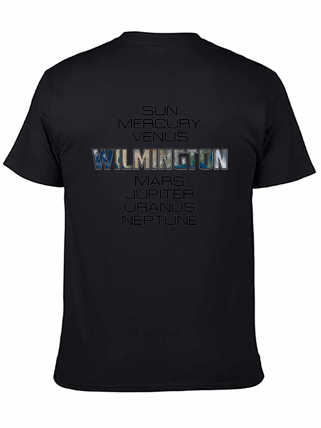 Wilmington Solar System T-Shirt - Planets Space Galaxy Tee