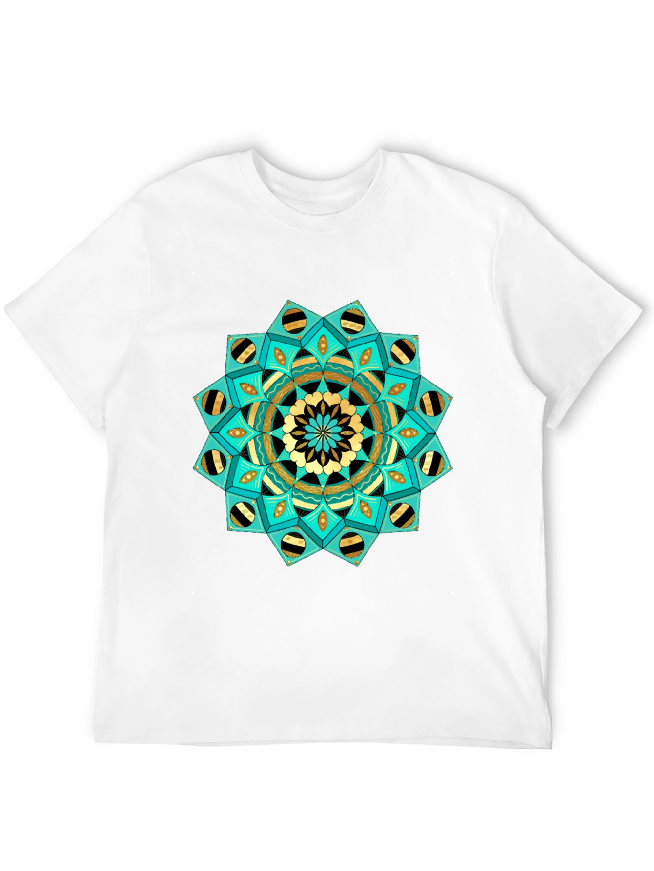 Geometric Mandala Graphic Tee - Stylish Casual Wear