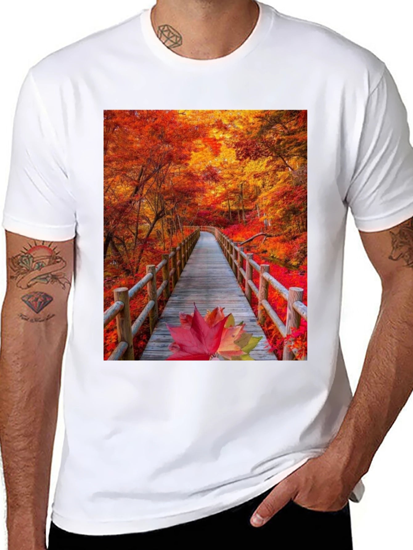 Autumn Bridge Graphic Tee