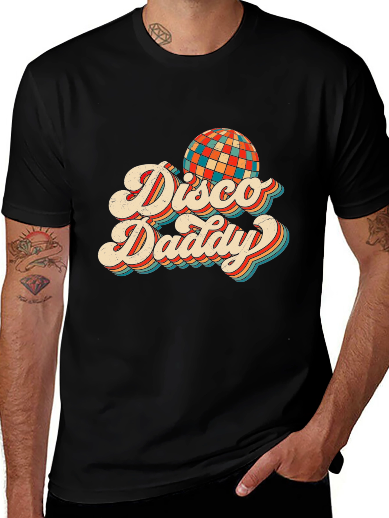 Disco Daddy Retro Graphic T-Shirt
