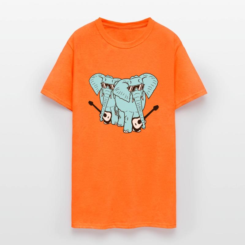 2 Guitars Elephants Sweet Two Friends Band Team