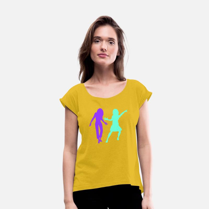 2 Party Women Couple Two Dance Friends Silhouette