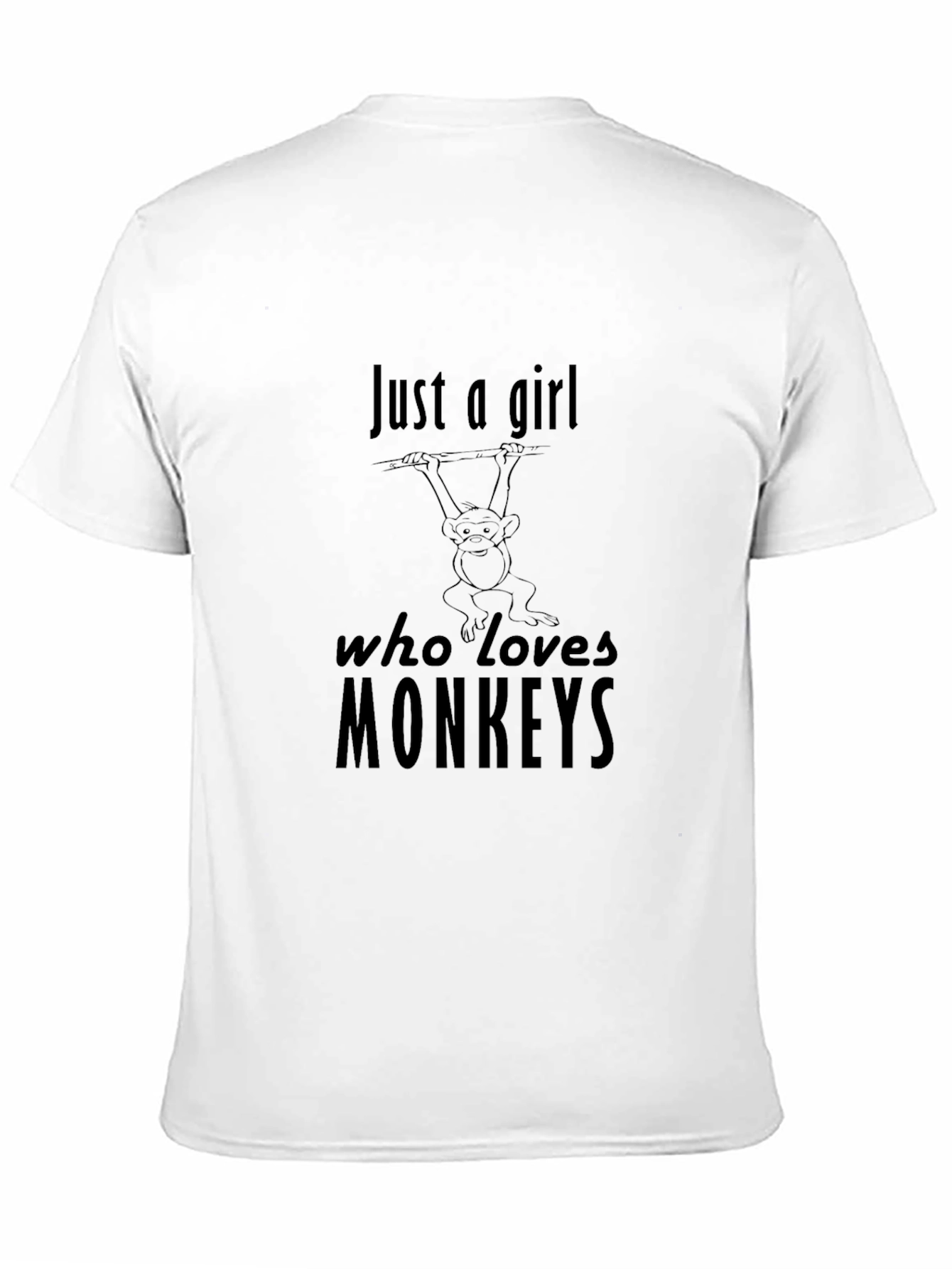 Just a Girl Who Loves Monkeys T-Shirt