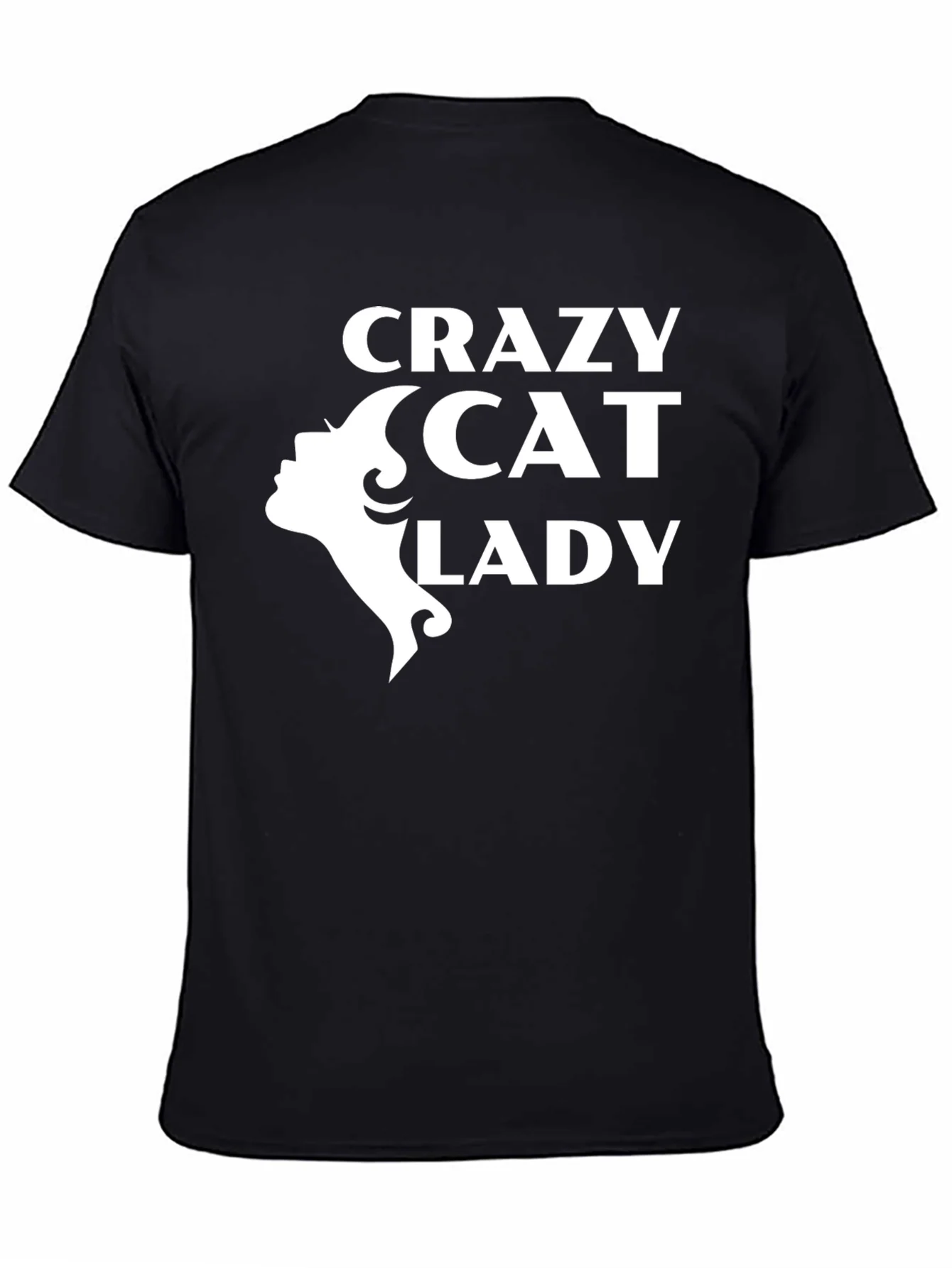 Crazy Cat Lady Graphic Tee - Black