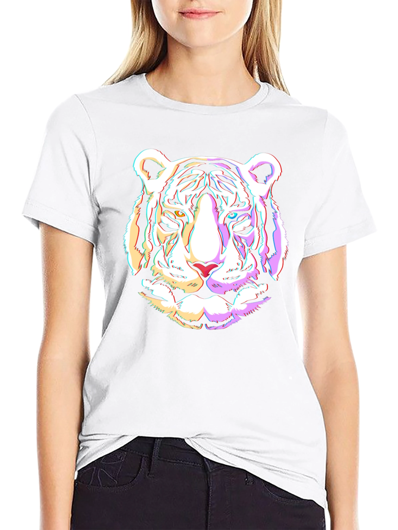 Cool Tiger Graphic Black T-Shirt