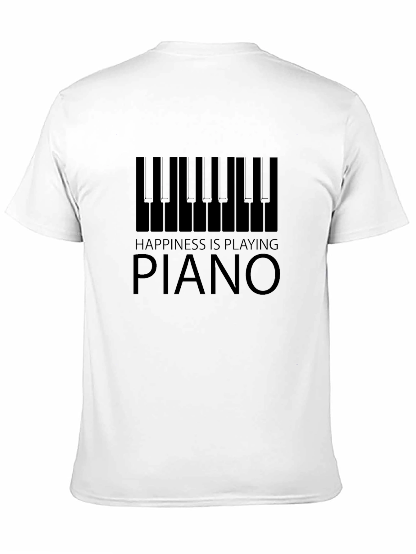 Happiness is Playing Piano Graphic T-Shirt
