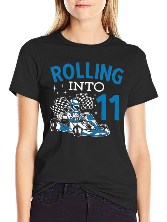 Rolling Into 11 Go Kart Birthday T-Shirt