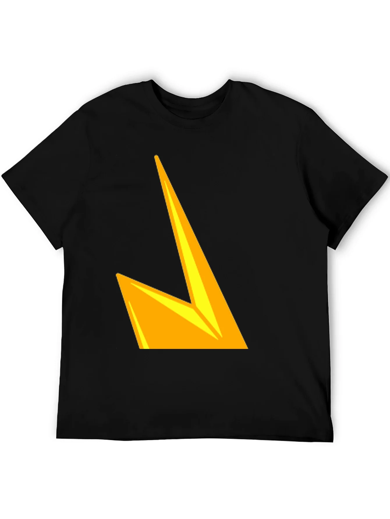 Bold Graphic Tee - Yellow Lightning Design