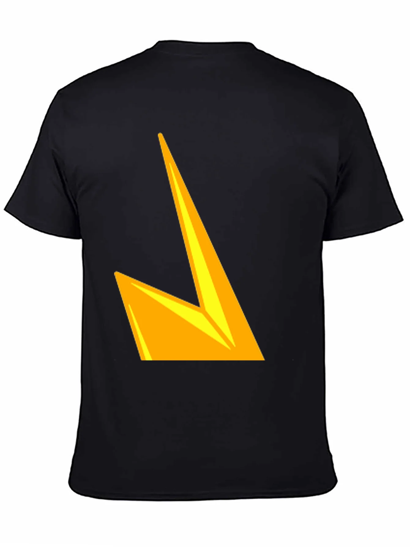 Bold Graphic Tee - Yellow Lightning Design