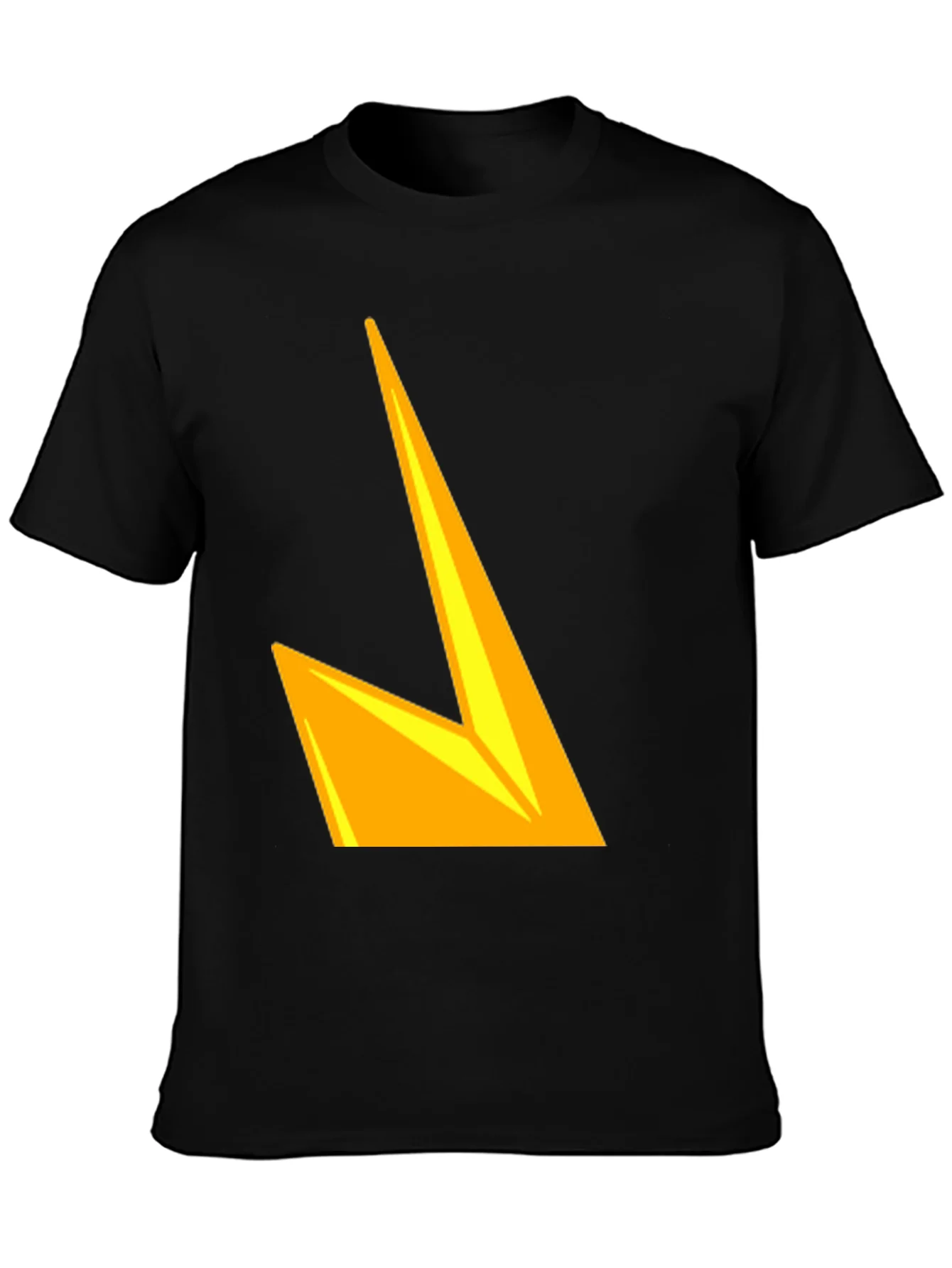 Bold Graphic Tee - Yellow Lightning Design