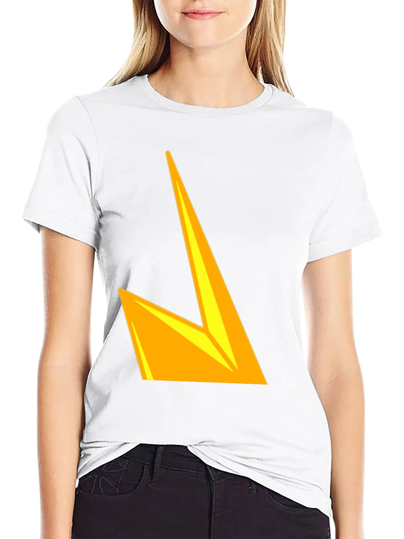 Bold Graphic Tee - Yellow Lightning Design