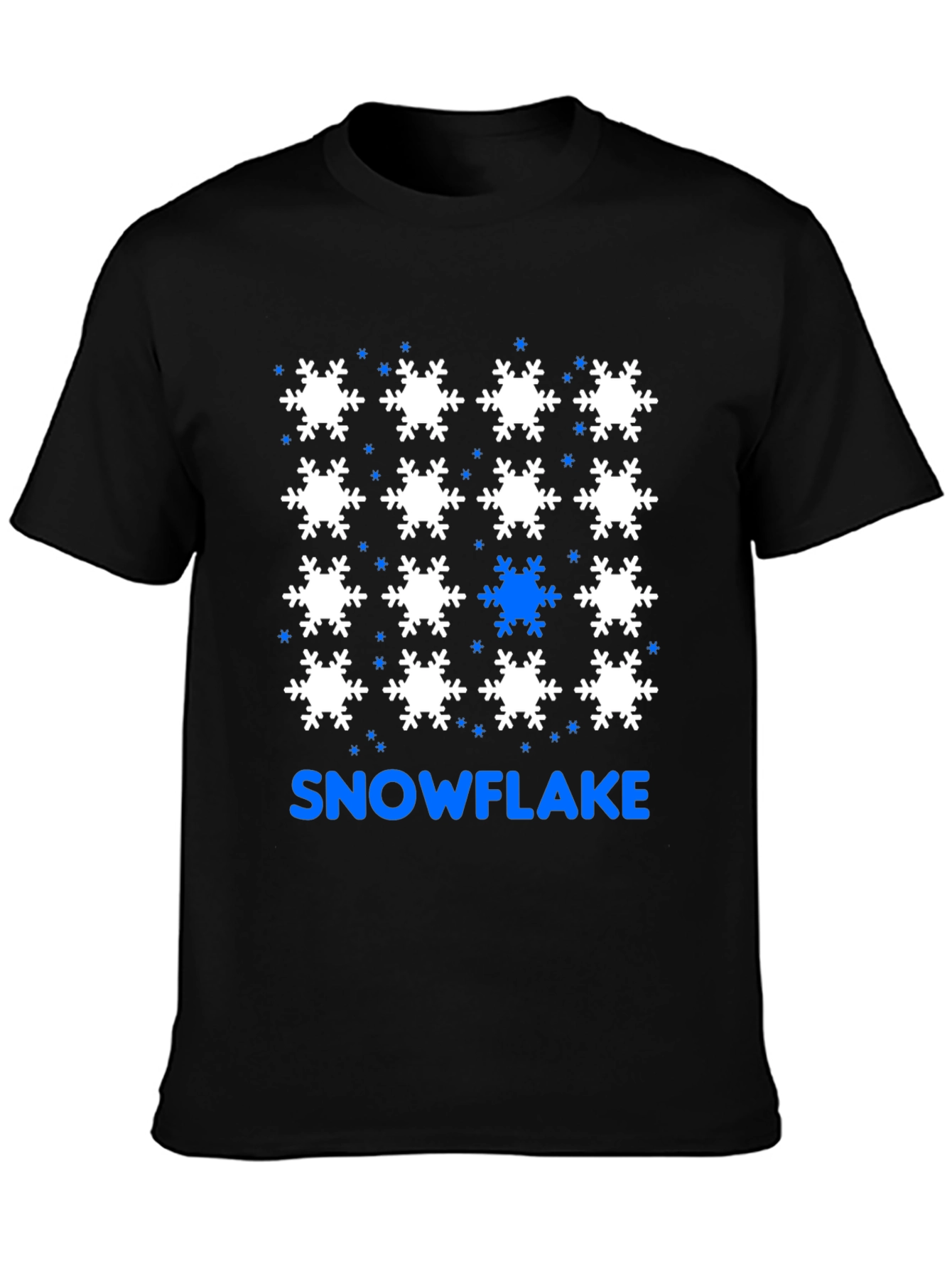 Snowflake Pattern T-Shirt - Unique Design