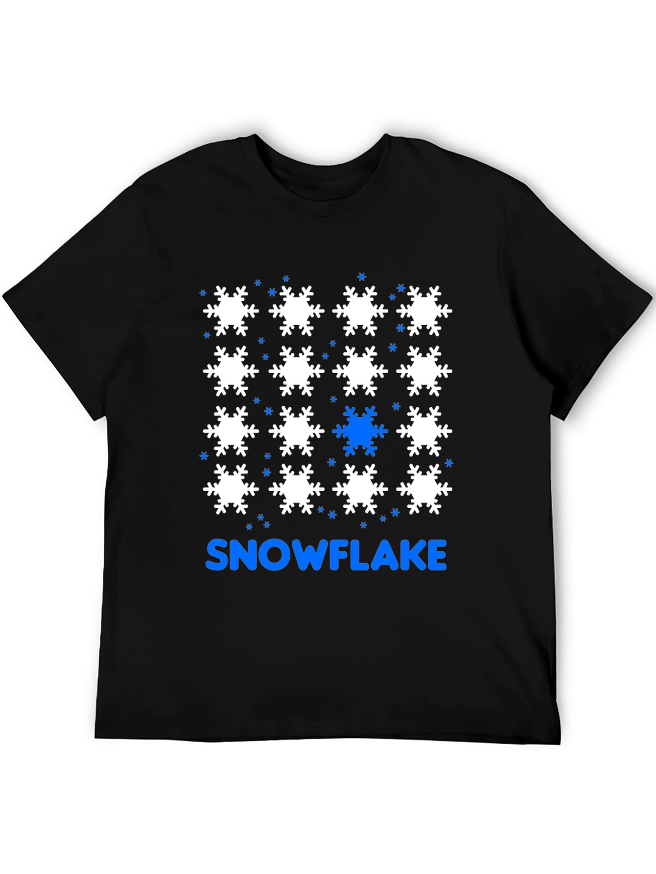Snowflake Pattern T-Shirt - Unique Design