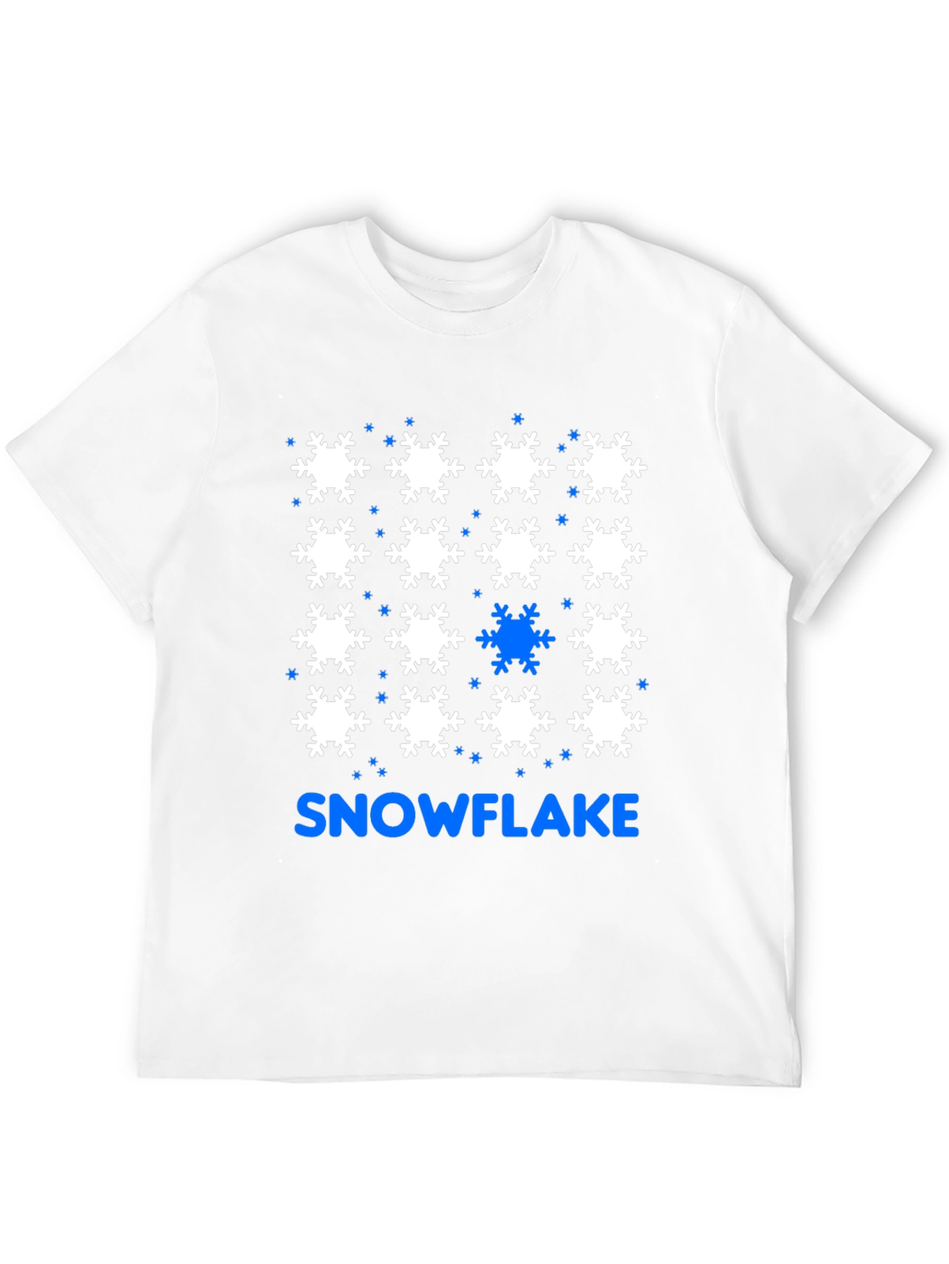 Snowflake Pattern T-Shirt - Unique Design