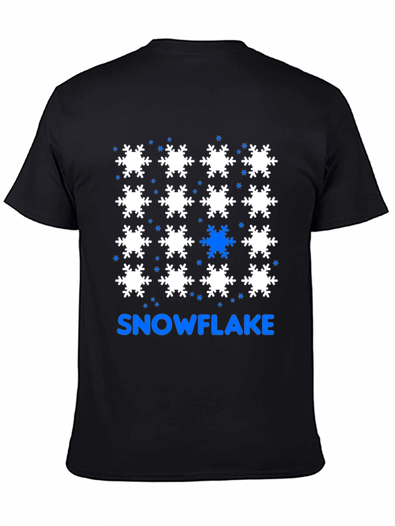 Snowflake Pattern T-Shirt - Unique Design