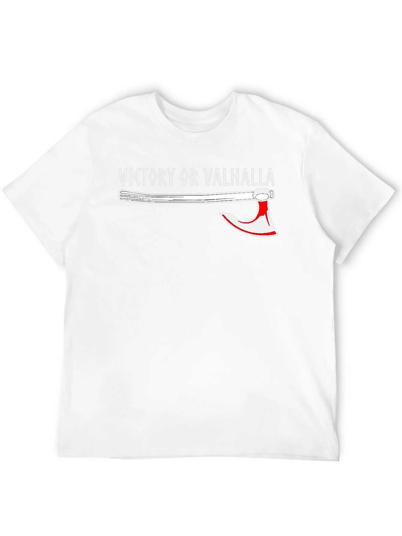 Victory or Valhalla Viking Axe Graphic T-Shirt