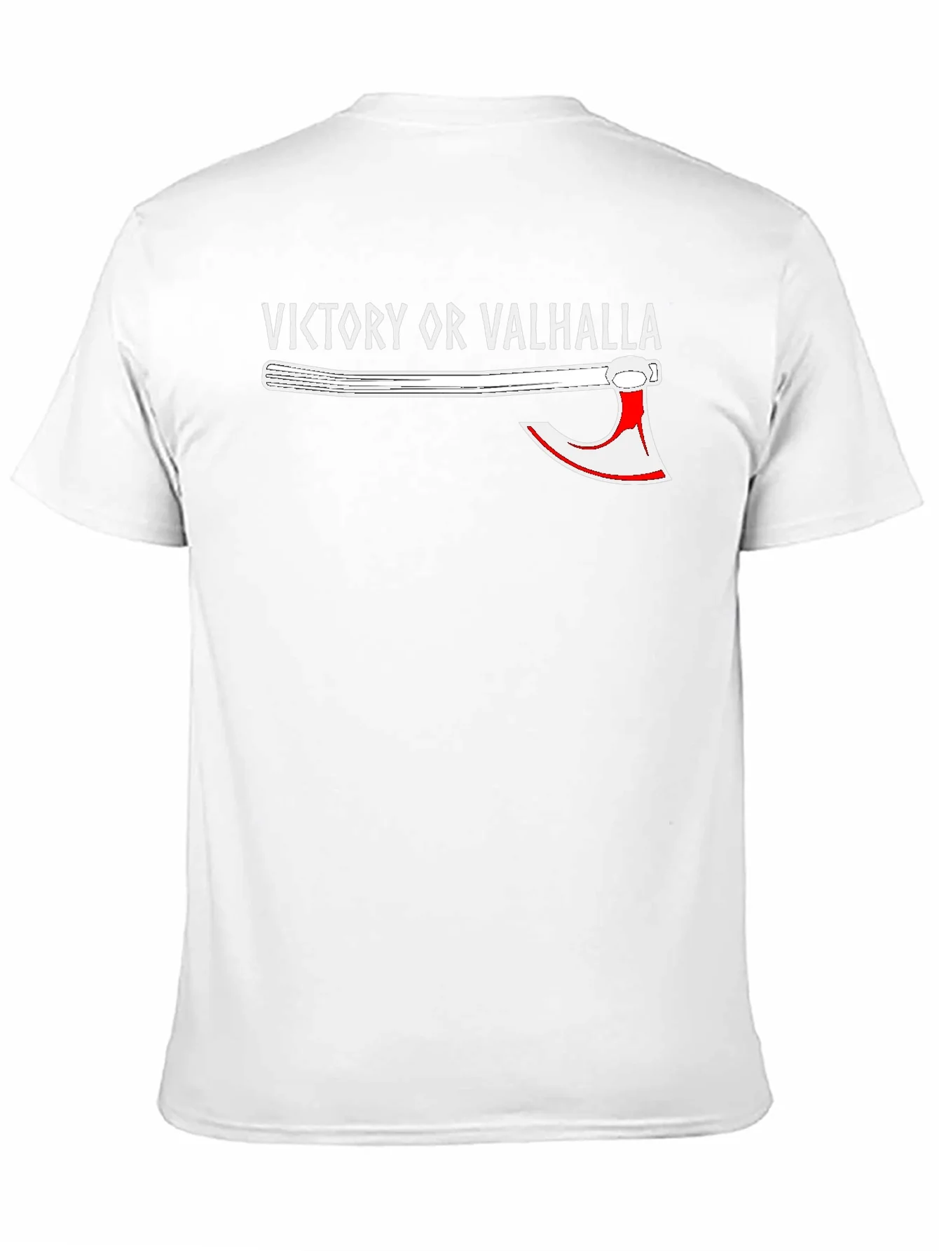 Victory or Valhalla Viking Axe Graphic T-Shirt