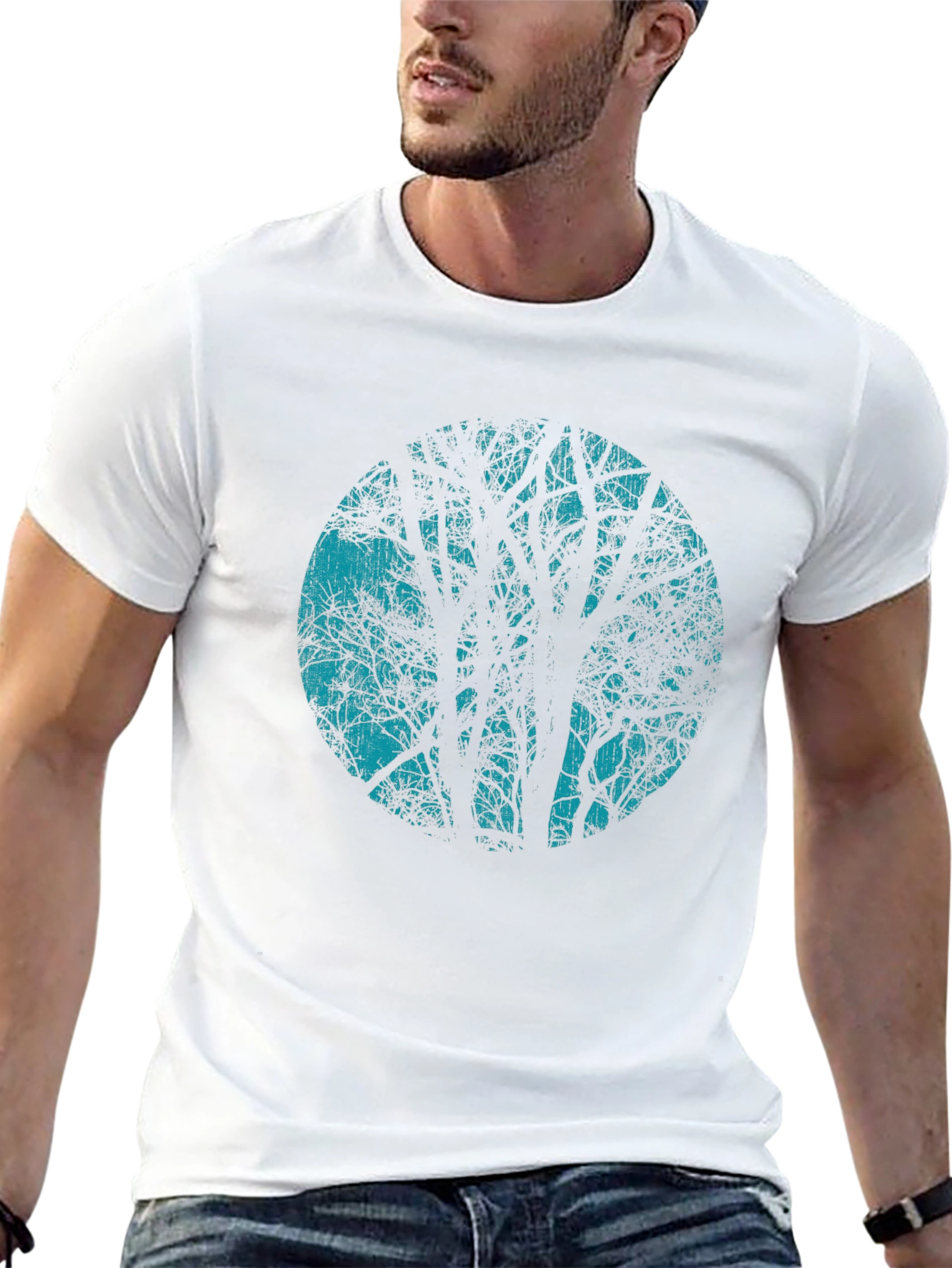 Black Tree Silhouette Graphic Tee
