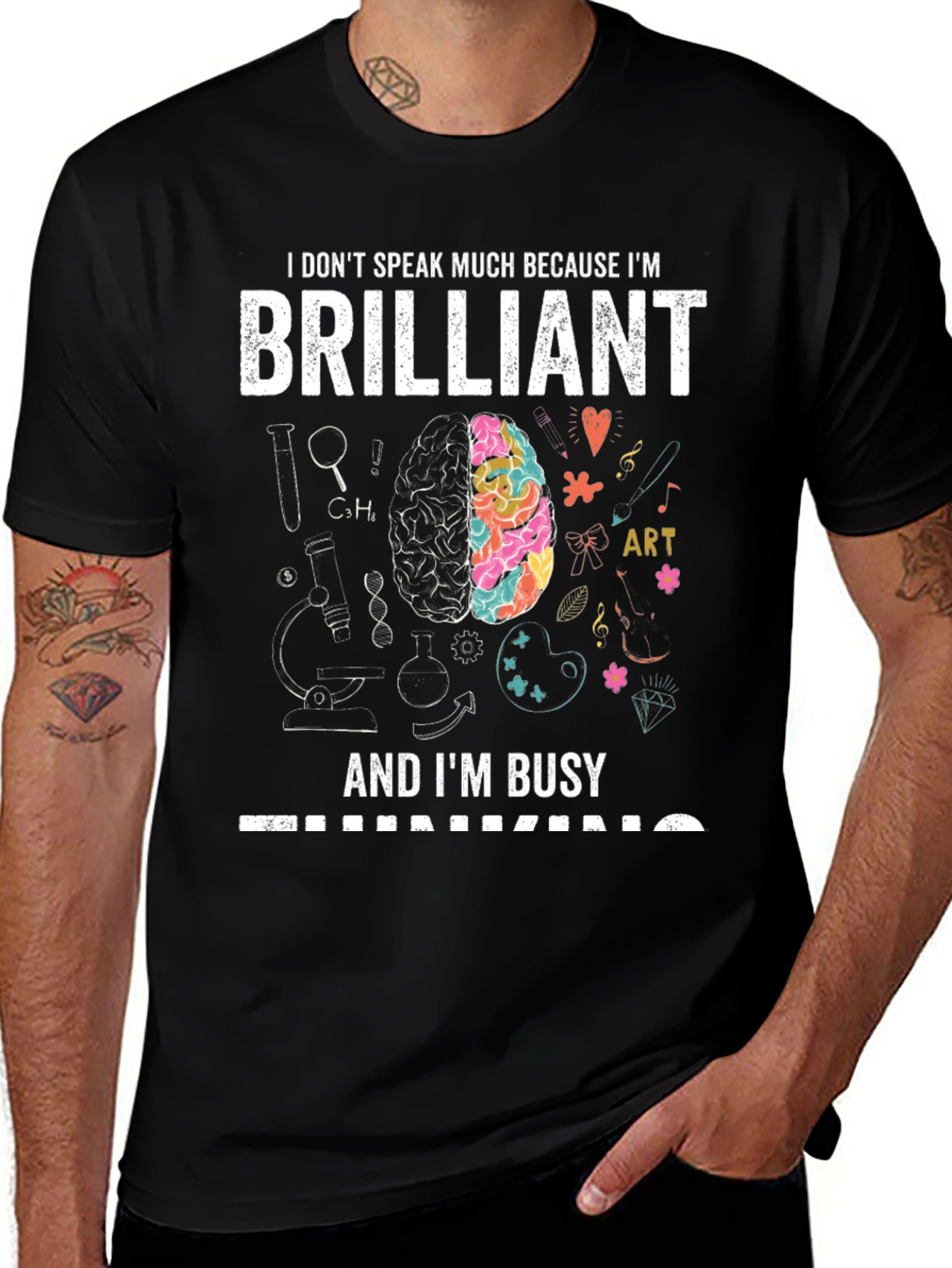 Brilliant and Busy T-Shirt - Smart Gift Idea!