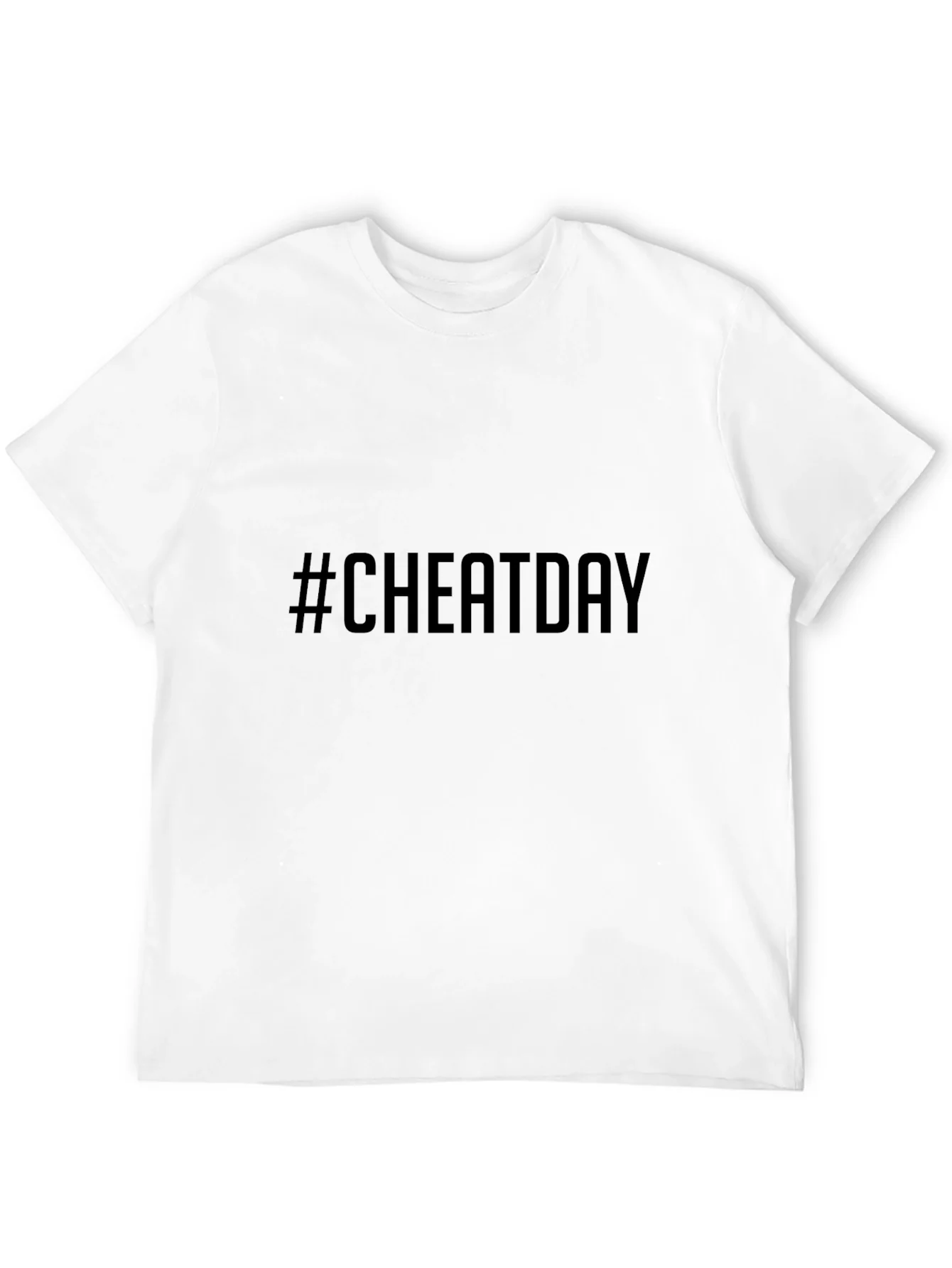 Cheat Day T-Shirt - Black Casual Tee