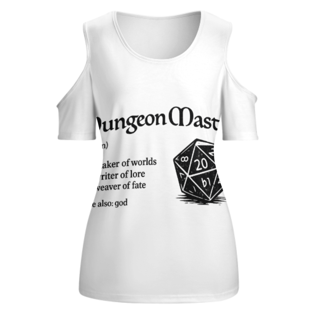 Dungeon Master Graphic T-Shirt – Funny Tabletop RPG Dice Tee for Fantasy Gamers(z176)