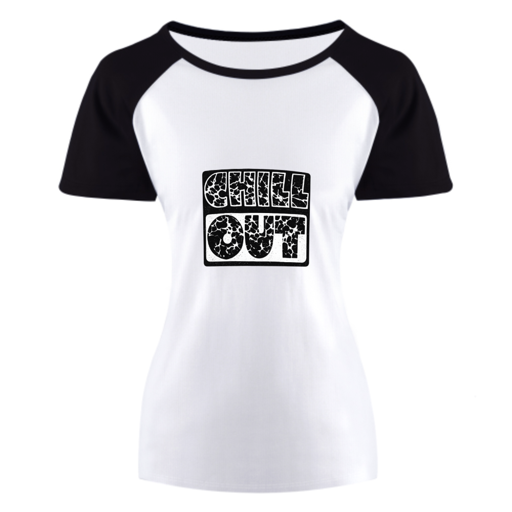 Chill Out Distressed Graphic Tee – Minimal Retro Streetwear T-Shirt(z214)