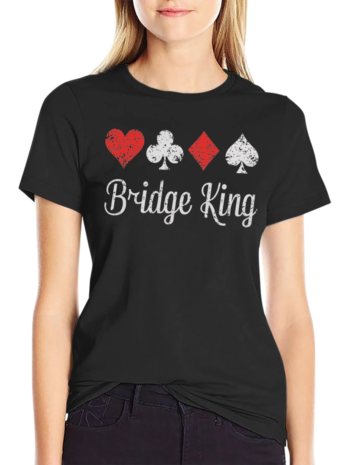 Bridge King Playing Card Suit T-Shirt