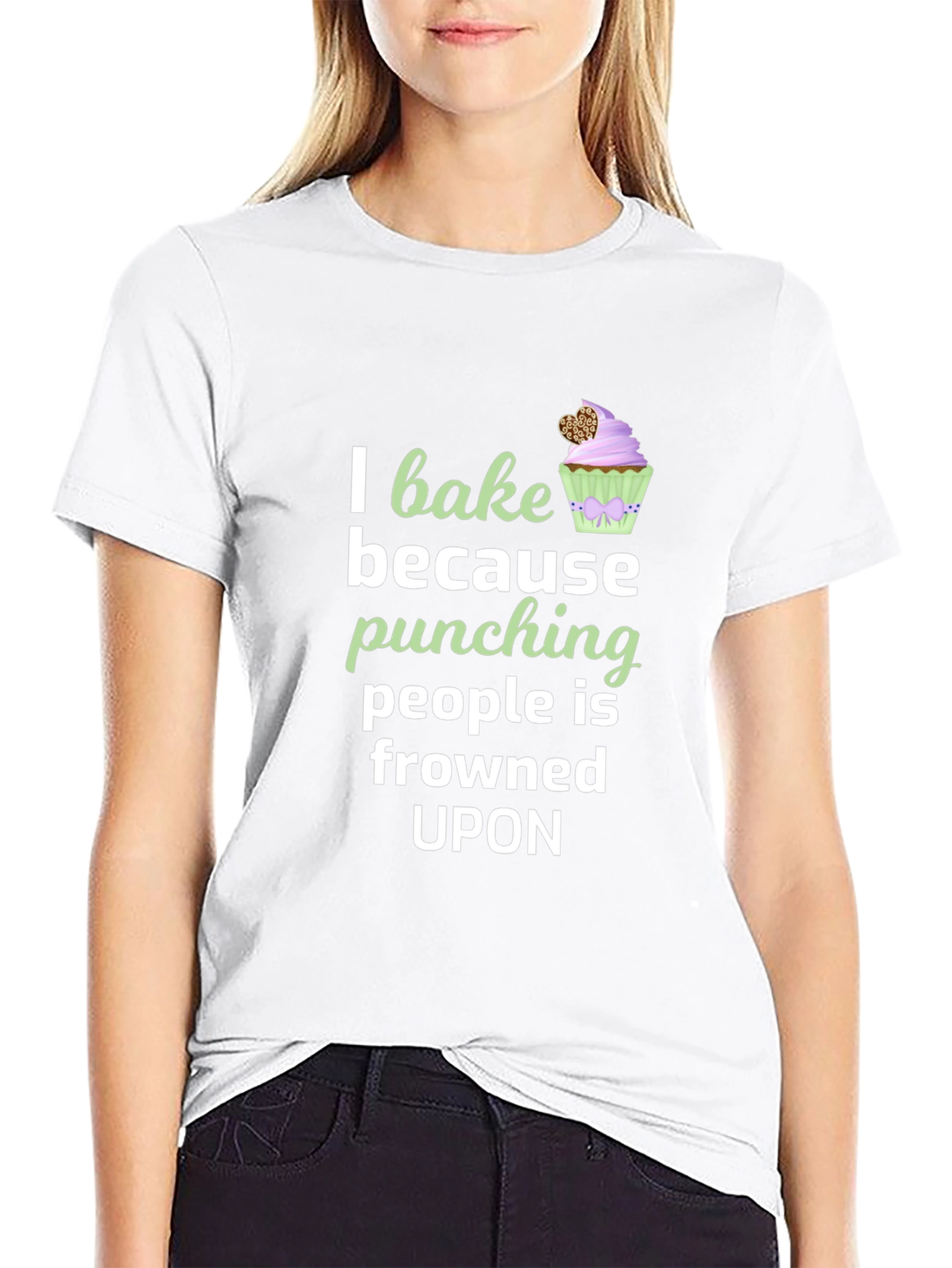 I Bake Because Punching is Frowned Upon T-Shirt