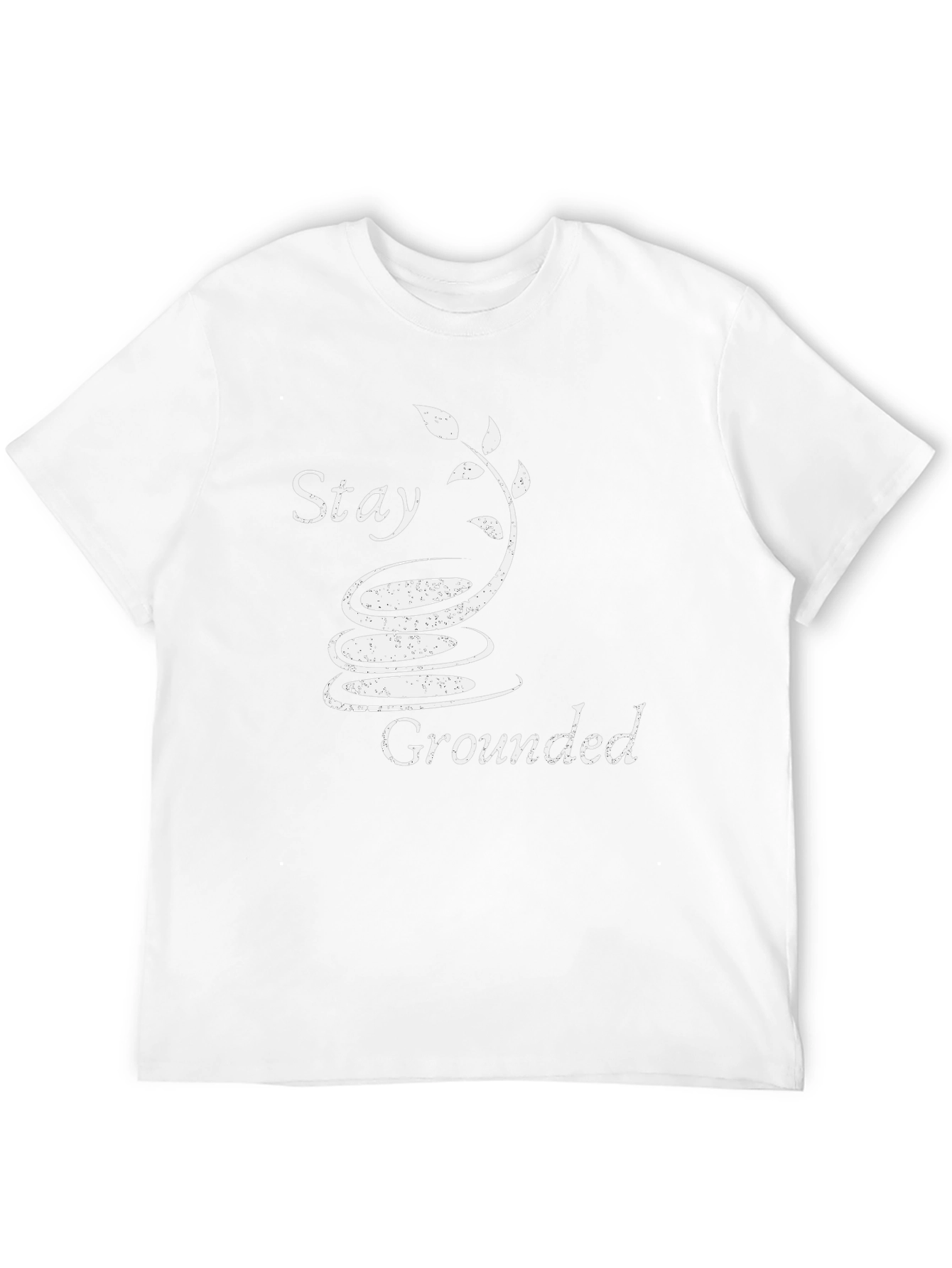 Stay Grounded T-Shirt - Zen Garden Design