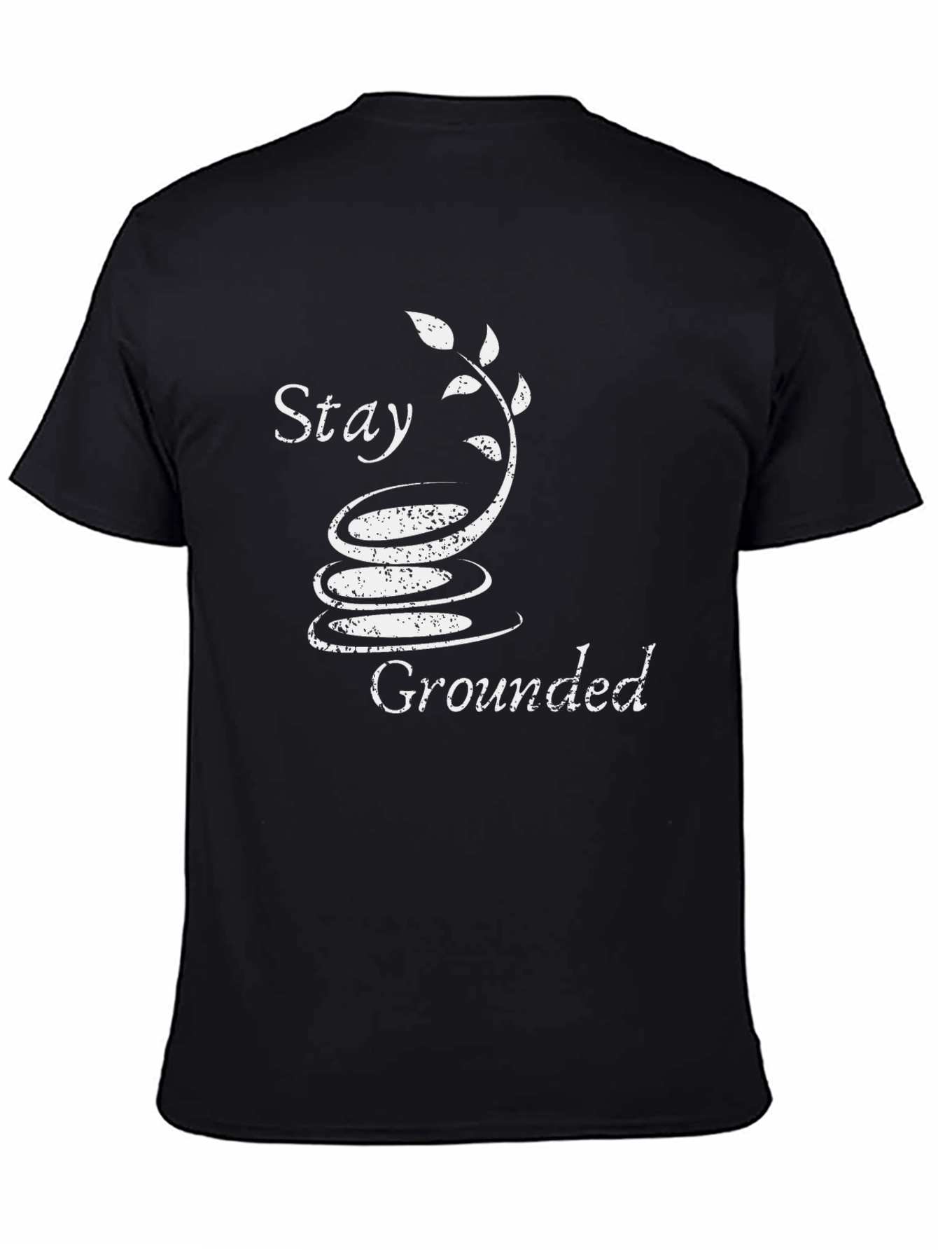 Stay Grounded T-Shirt - Zen Garden Design