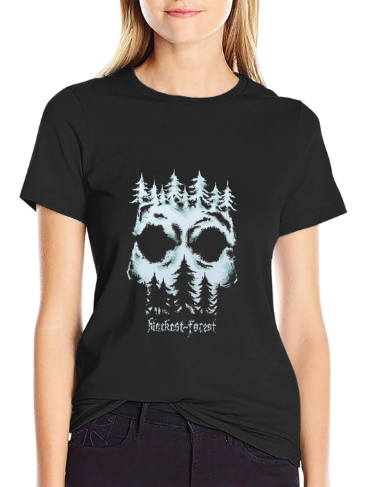 Blackest Forest Skull Graphic Tee - Unisex