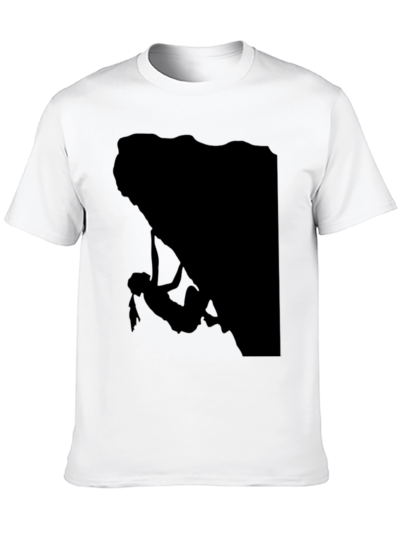 Climbing Silhouette Graphic Tee - Black
