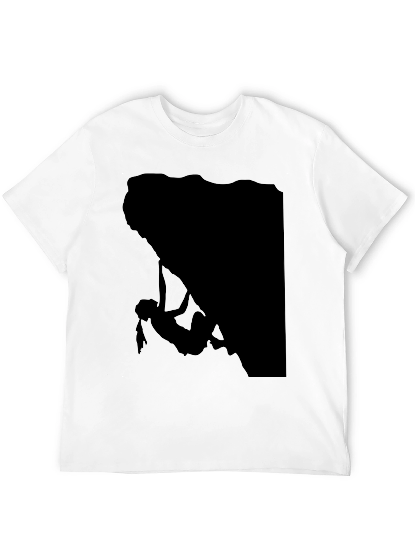 Climbing Silhouette Graphic Tee - Black