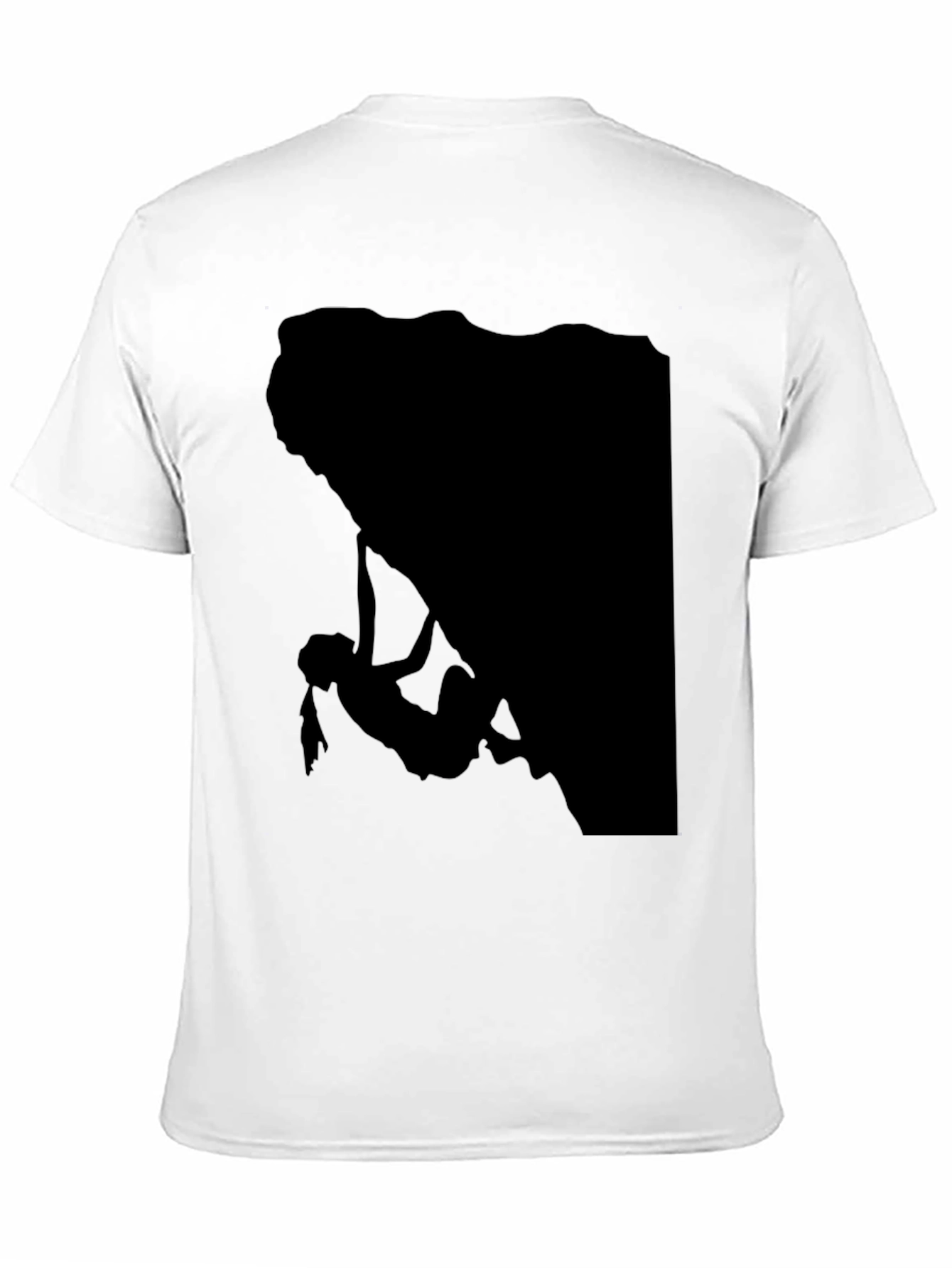 Climbing Silhouette Graphic Tee - Black