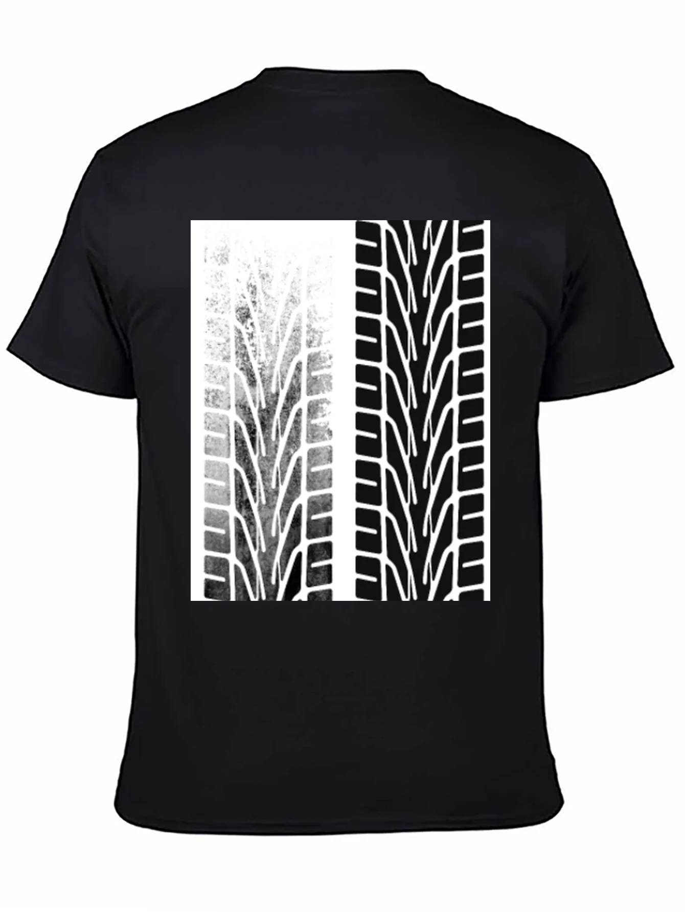 Tire Track Graphic Tee - Motorsport Style