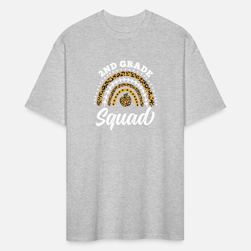 2nd Grade Squad Leopard Rainbow Back To School