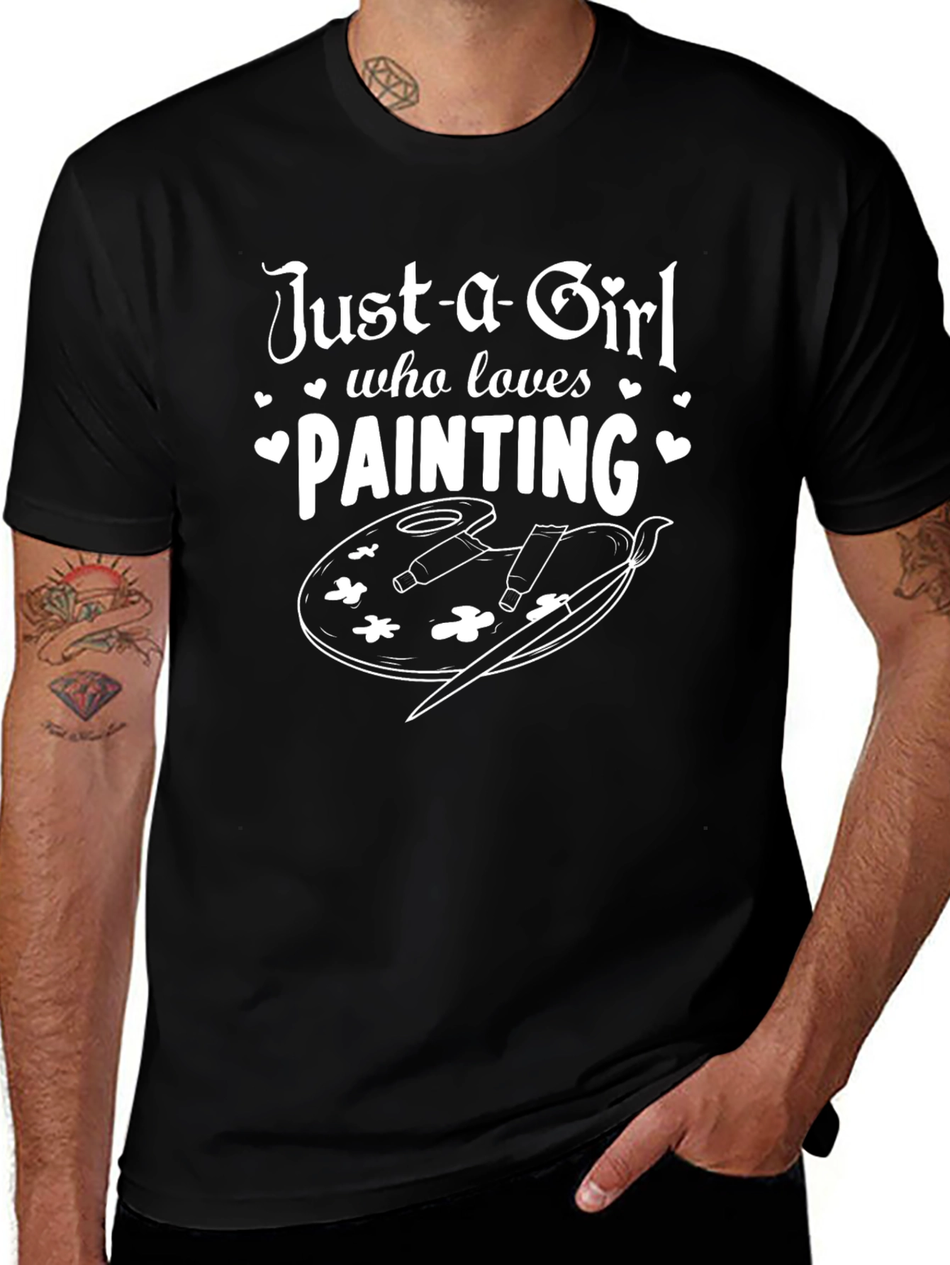 Just a Girl Who Loves Painting T-Shirt