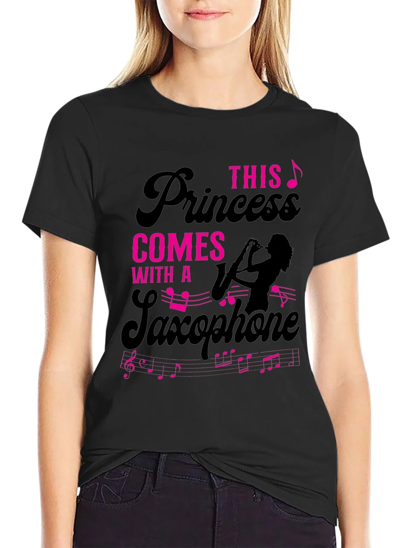 Princess Saxophone T-Shirt - Musician Tee