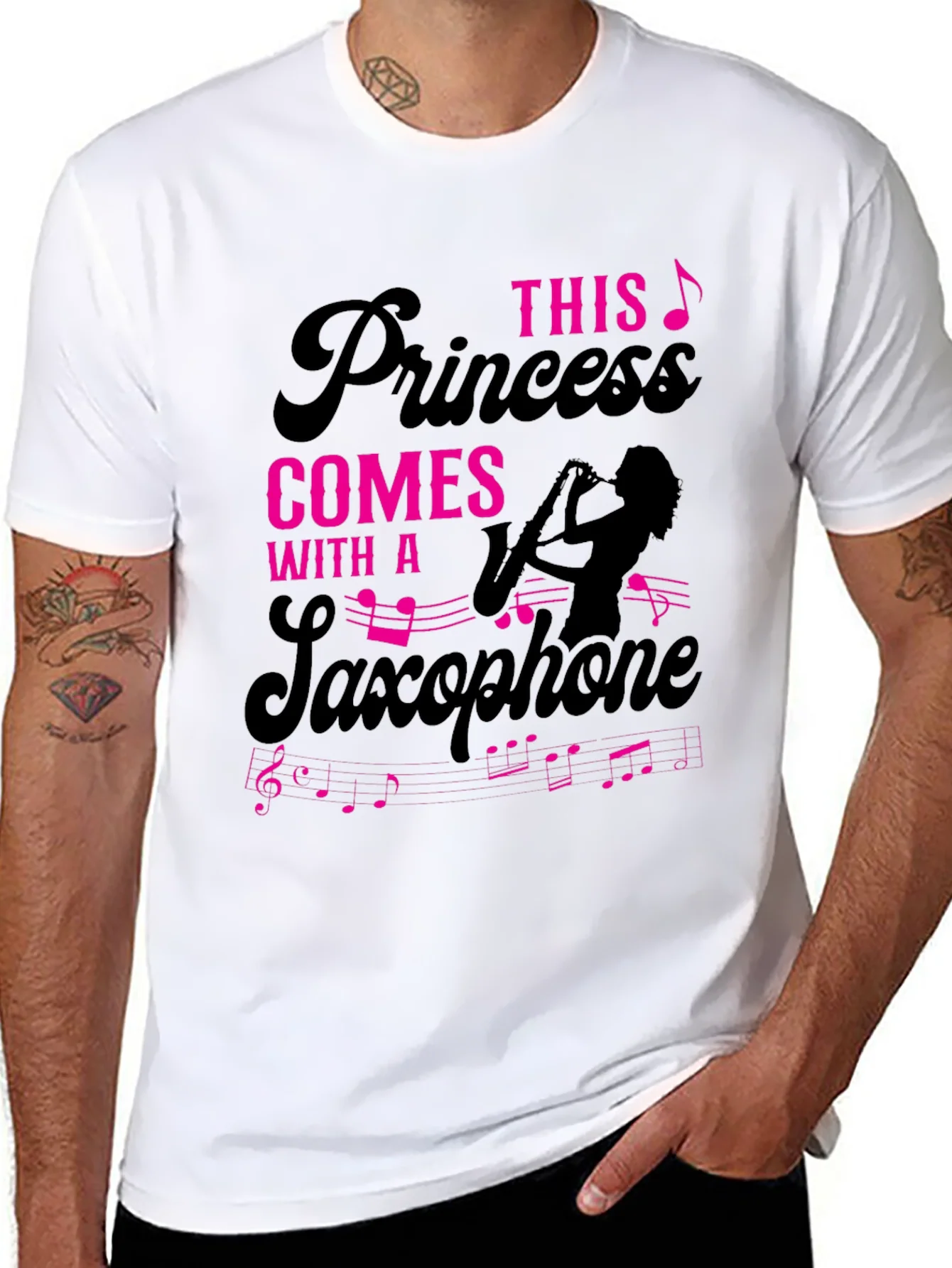 Princess Saxophone T-Shirt - Musician Tee